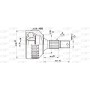 CVJ5287.10 OPEN PARTS Шарнирный комплект, Привідний вал