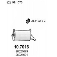 10.7016 ASSO Глушник вихлопних газів кінцевий