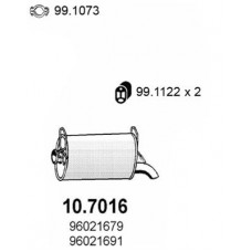 10.7016 ASSO Глушник вихлопних газів кінцевий