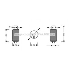 VND165 AVA QUALITY COOLING Осушувач кондиціонера