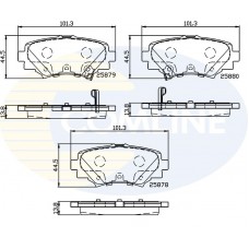 CBP32248 COMLINE Комплект гальмівних колодок дисковий гальм