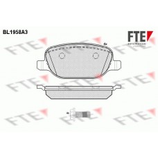 BL1958A3 FTE Комплект гальмівних колодок дисковий гальм