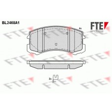 BL2468A1 FTE Комплект гальмівних колодок дисковий гальм