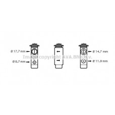 AL1024 AVA QUALITY COOLING Розширювальний клапан кондиціонера