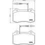 8DB 355 018-631 HELLA Комплект гальмівних колодок дисковий гальм