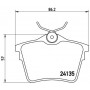 P 61 079 BREMBO Комплект гальмівних колодок дисковий гальм