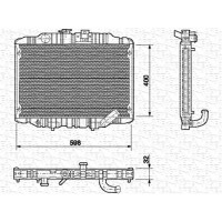 350213550000 MAGNETI MARELLI Радіатор охолодження двигуна