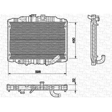 350213550000 MAGNETI MARELLI Радіатор охолодження двигуна