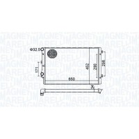 350213157800 MAGNETI MARELLI Радіатор охолодження двигуна