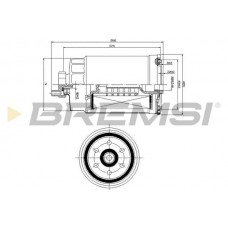 FE0815 BREMSI Паливний фільтр