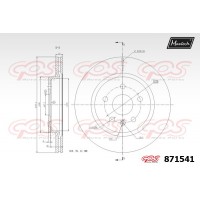 871541 MAXTECH Гальмівний диск