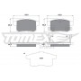 TX 17-54 TOMEX Brakes Комплект гальмівних колодок дисковий гальм