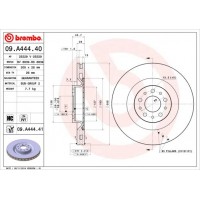 09.A444.40 BREMBO Гальмівний диск