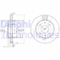 BG3202 DELPHI Гальмівний диск