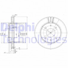 BG3202 DELPHI Гальмівний диск