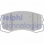 LP1901 DELPHI Комплект гальмівних колодок дисковий гальм