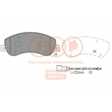 704-50010 IAP QUALITY PARTS КомплеК т гальмівних колодок, дискове гальмо