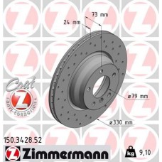 150.3428.52 ZIMMERMANN Гальмівний диск