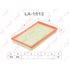 LA-1512 LYNXauto Повітряний фільтр