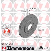 100.1246.52 ZIMMERMANN Гальмівний диск