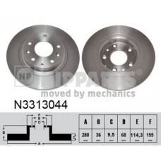 N3313044 NIPPARTS Гальмівний диск
