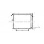RT2125 AVA QUALITY COOLING Радіатор охолодження двигуна