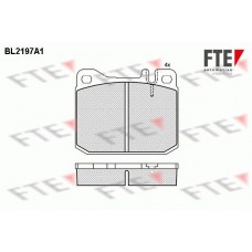 BL2197A1 FTE Комплект гальмівних колодок дисковий гальм