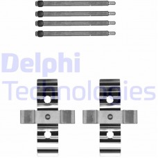 LX0702 DELPHI Комплектуючі колодки дискового гальма