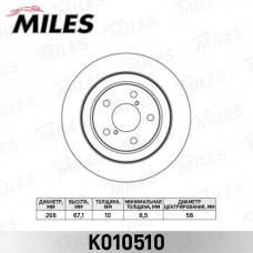 K010510 MILES Гальмівний диск