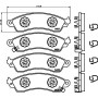 8DB 355 021-031 HELLA Комплект гальмівних колодок дисковий гальм