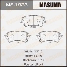 MS-1923 MASUMA Комплект гальмівних колодок