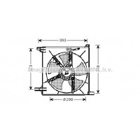 DW7513 AVA QUALITY COOLING Вентилятор охолодження двигуна