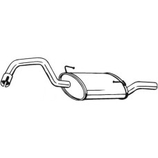 235-947 BOSAL Глушник вихлопних газів кінцевий