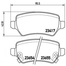 P 59 038X BREMBO Комплект гальмівних колодок дисковий гальм