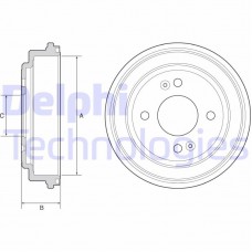 BF551 DELPHI Гальмівний барабан
