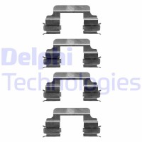 LX0363 DELPHI Комплектуючі колодки дискового гальма