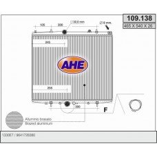 109.138 AHE Радіатор охолодження двигуна