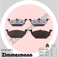 23130.995.1 ZIMMERMANN КомплеК т гальмівних колодок, дискове гальмо