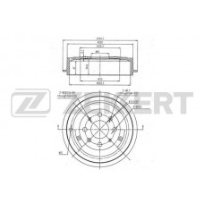 BS-5561 ZEKKERT Гальмівний барабан