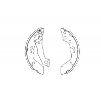 KBS-3411 KAVO PARTS Комплект гальмівних колодок