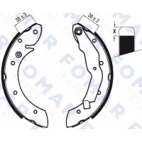 FO 0579 FOMAR Friction Комплект гальмівних колодок