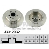 J3312032 NIPPARTS Гальмівний диск