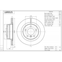L6R952S AISIN Гальмівний диск