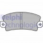 LP56 DELPHI Комплект гальмівних колодок дисковий гальм