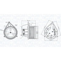 069412206010 MAGNETI MARELLI Вентилятор салону