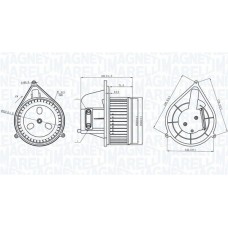 069412206010 MAGNETI MARELLI Вентилятор салону