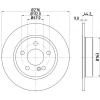 8DD 355 119-431 HELLA Гальмівний диск