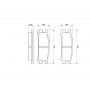 0 986 461 143 BOSCH Комплект гальмівних колодок дисковий гальм