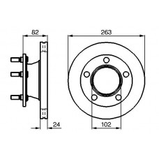 0 986 478 643 BOSCH Гальмівний диск