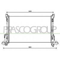 FT900R001 PRASCO Радіатор охолодження двигуна